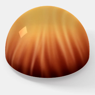 Stylish Orange and Black Abstract Paperweight