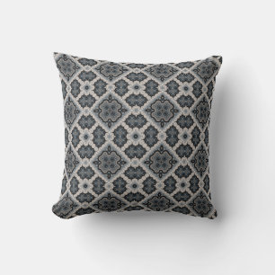 Stylish oriental ornament  throw pillow