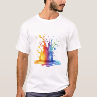 Stylish paint and colorful Gift Creation T-Shirt