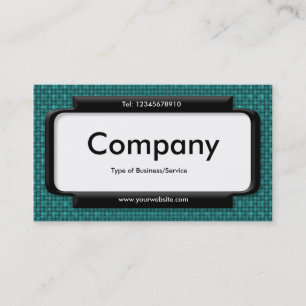 Stylish Panel - Cyan Fabric Texture Business Card