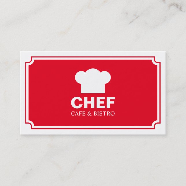 Stylish panel - Red Business Card (Front)