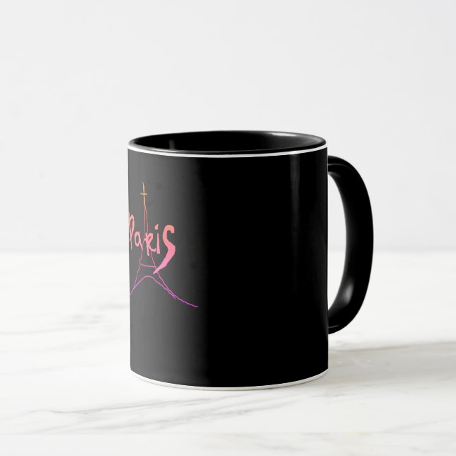 Stylish Paris Coffee Tea Mug Cup (Front Right)