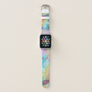 Stylish Pastel Colours Abstract Art Apple Watch Band