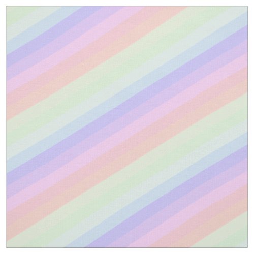 Stylish Pastel Striped Diagonal Pattern Fabric