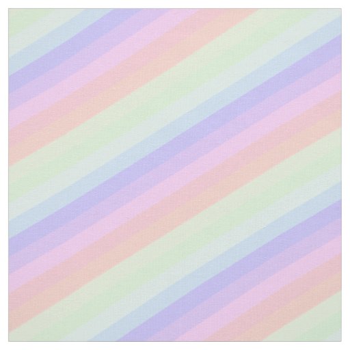 Stylish Pastel Striped Diagonal Pattern Fabric