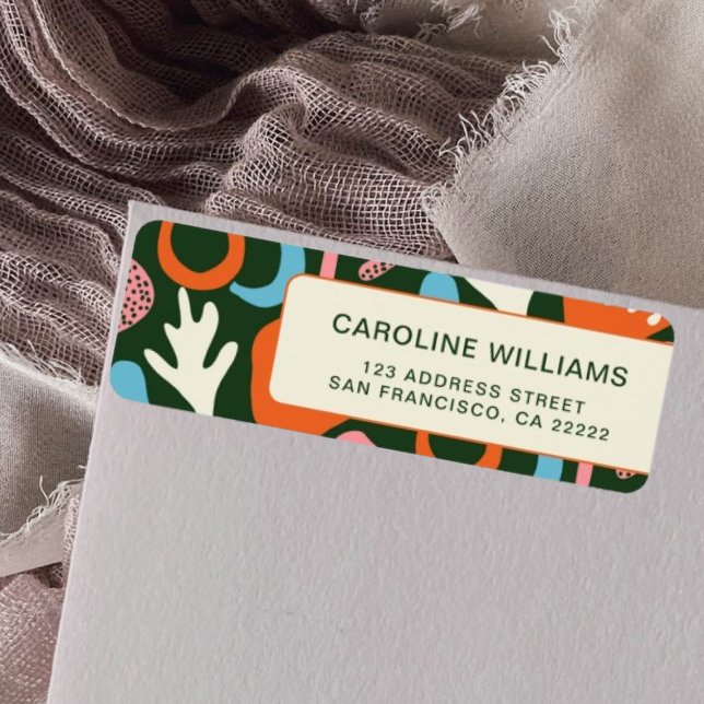 Stylish Pattern Abstract Pattern Return Address  Label (Creator Uploaded)