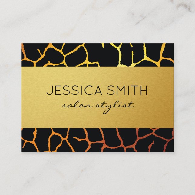 Stylish Pattern Business Card (Front)