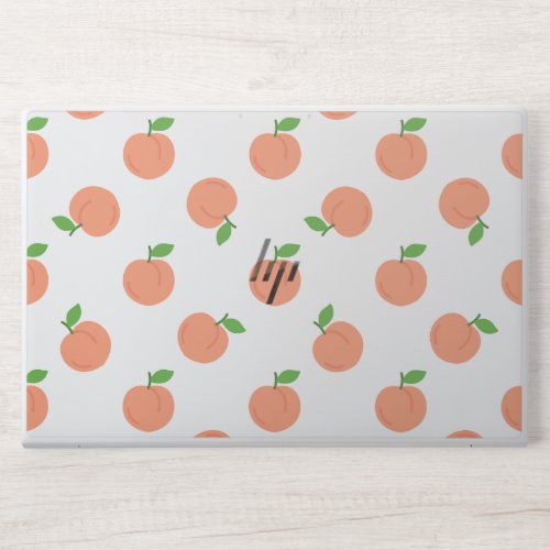 Stylish Peach Look Modern Script HP Laptop Skin
