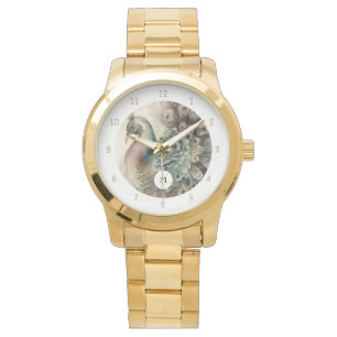 Stylish Peacock   Add Your Initial Watch