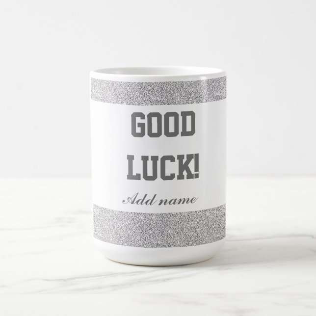 Stylish personalised good luck mug gift (Center)