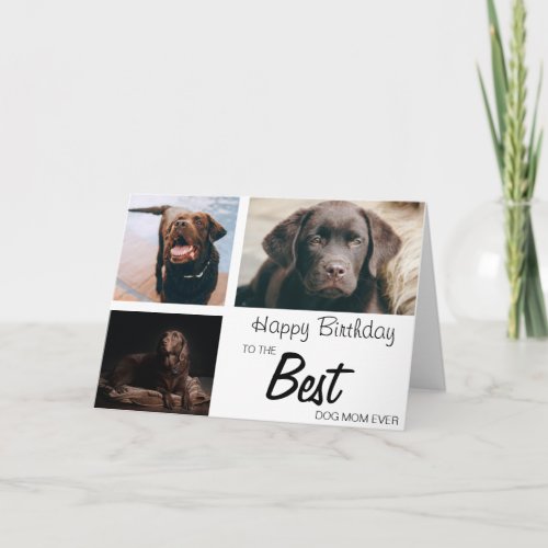 Stylish Personalized 3 Photo Collage | Birthday
