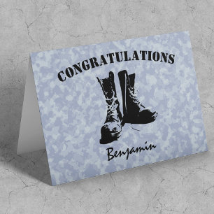 Stylish Personalized Army Passing Out Card