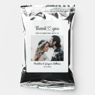 Stylish Personalized Custom Photo Romantic Wedding Coffee Drink Mix