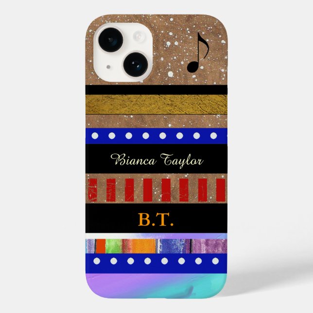 stylish & personalized different stripes Case-Mate iPhone case (Back)