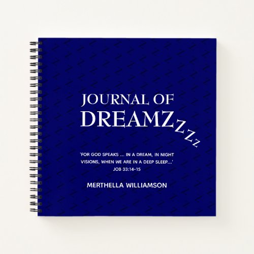 Stylish Personalized Dream Journal
