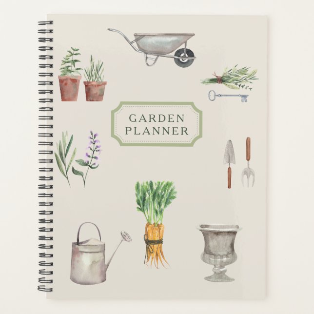 Stylish personalized garden planner  (Front)