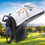 Stylish Personalized Golf Cart Monogram Name Golf Head Cover<br><div class="desc">Unique and tastefully done. This is a great gift for all golf lovers -- fun / attractive / unique. Personalize it with "Richard's" initials/monogram -- ready to run the course -- golf head cover. And with a monogram and first name for the "intended". If you have any design questions or...</div>