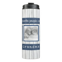 Stylish Personalized Grandma Gifts - Photo Thermal Tumbler