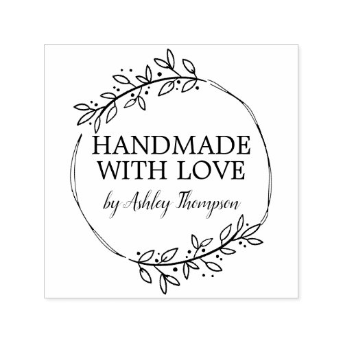 Stylish Personalized Handmade By Self-inking Stamp Stylish Personalized Handmade By Self_inking Stamp