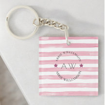 Stylish personalized pink stripes