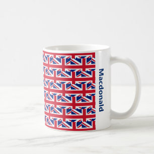 Stylish Personalized Union Jack Coffee Mug