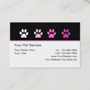 Stylish Pet Service Business Card