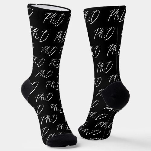 Stylish PhD Graduation Socks