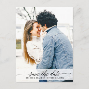 Stylish Photo Calendar Save the date card