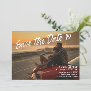 Stylish Photo Modern Wedding Save The Date
