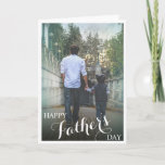 Stylish Photograph Happy Father's Day Card