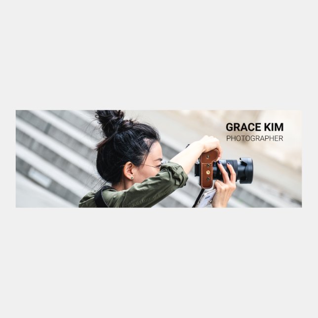 Stylish Photography LinkedIn Background (Front)
