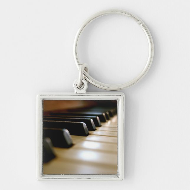 Stylish piano keyboard Music Keychain (Front)