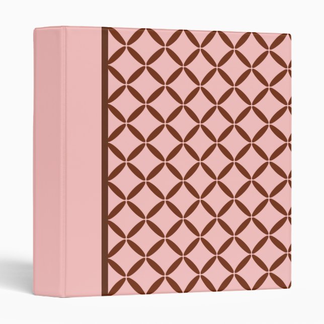 Stylish Pink and Brown Binder (Front/Spine)