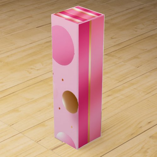 Stylish Pink and Metallics   Wine Box