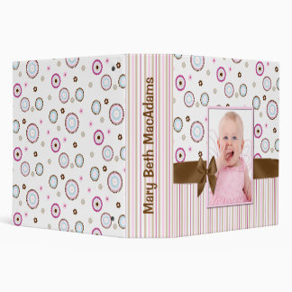 Stylish Pink Baby Scrapbook Binder