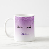 Dark Purple faux shiny glitter sparkles Coffee Mug by PLdesign