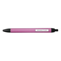 Stylish Pink Cute Girly Personalized Black Ink Pen