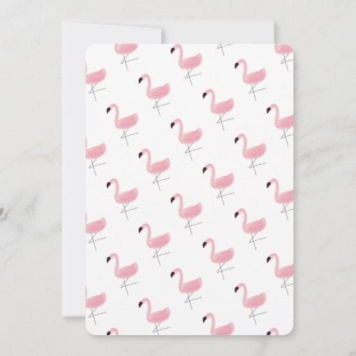 Stylish Pink Flamingo Bridal Shower Invitation Zazzle 4813