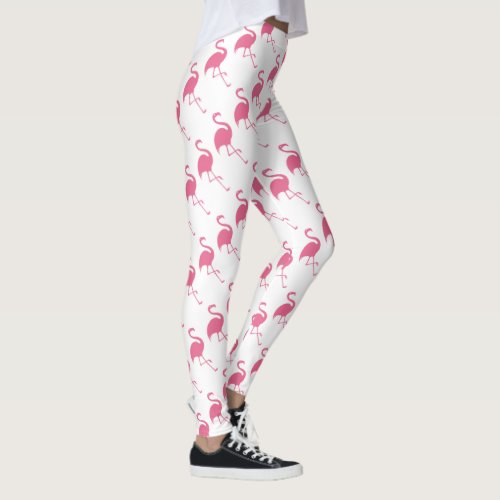 Stylish Pink Flamingos Leggings