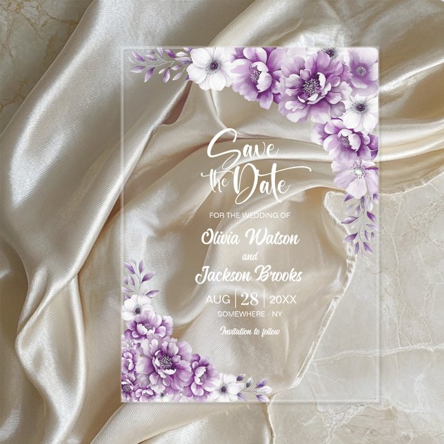 Stylish Pink Floral Wedding Save the Date (Creator Uploaded)
