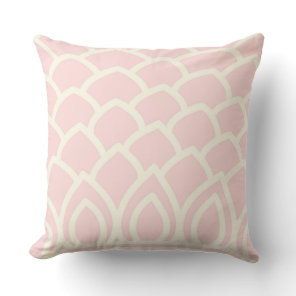 Stylish pink flowers cute design throw pillow
