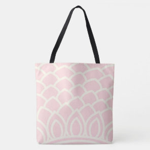 Stylish pink flowers cute design tote bag