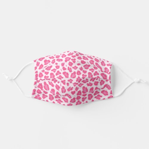 Stylish Pink Leopard Pattern Adult Cloth Face Mask