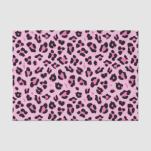 Stylish Pink Leopard Pattern Tissue Paper