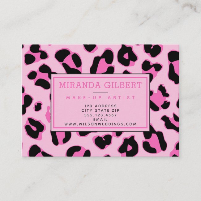 Stylish Pink Leopard Print