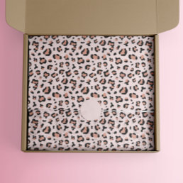 Stylish Pink Leopard Print Business Packaging Tissue Paper