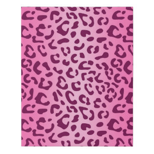 Stylish Pink Leopard Print Canvas