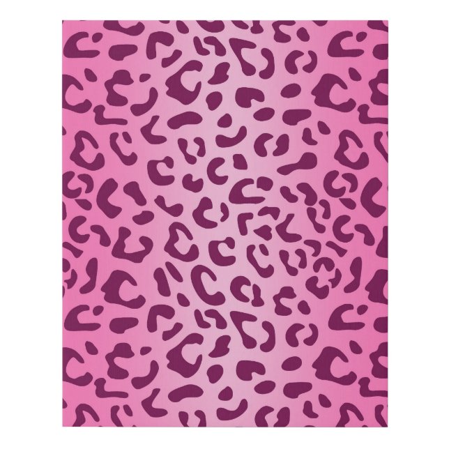Stylish Pink Leopard Print Canvas (Front)