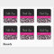 Stylish Pink Leopard Print Girly Ribbon Networking