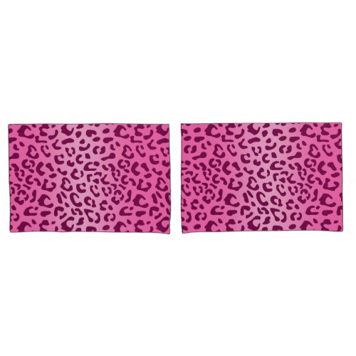 Stylish Pink Leopard Print Pillow Case